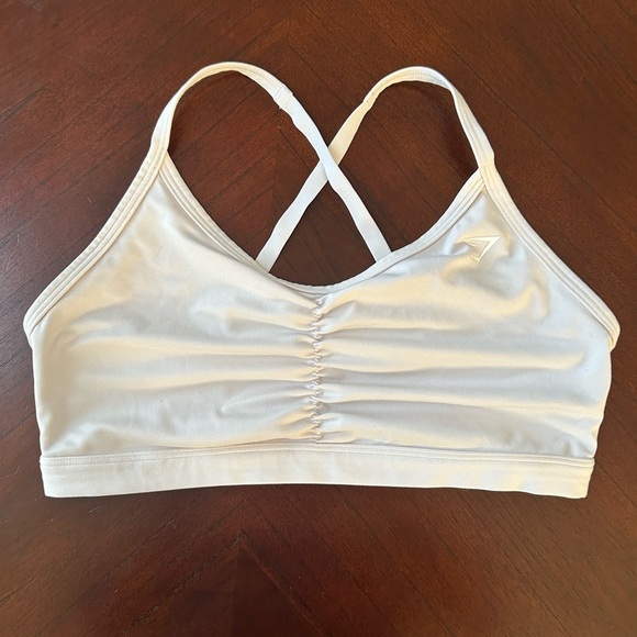 Gymshark Light Gray Sports Bra - Picture 2 of 4